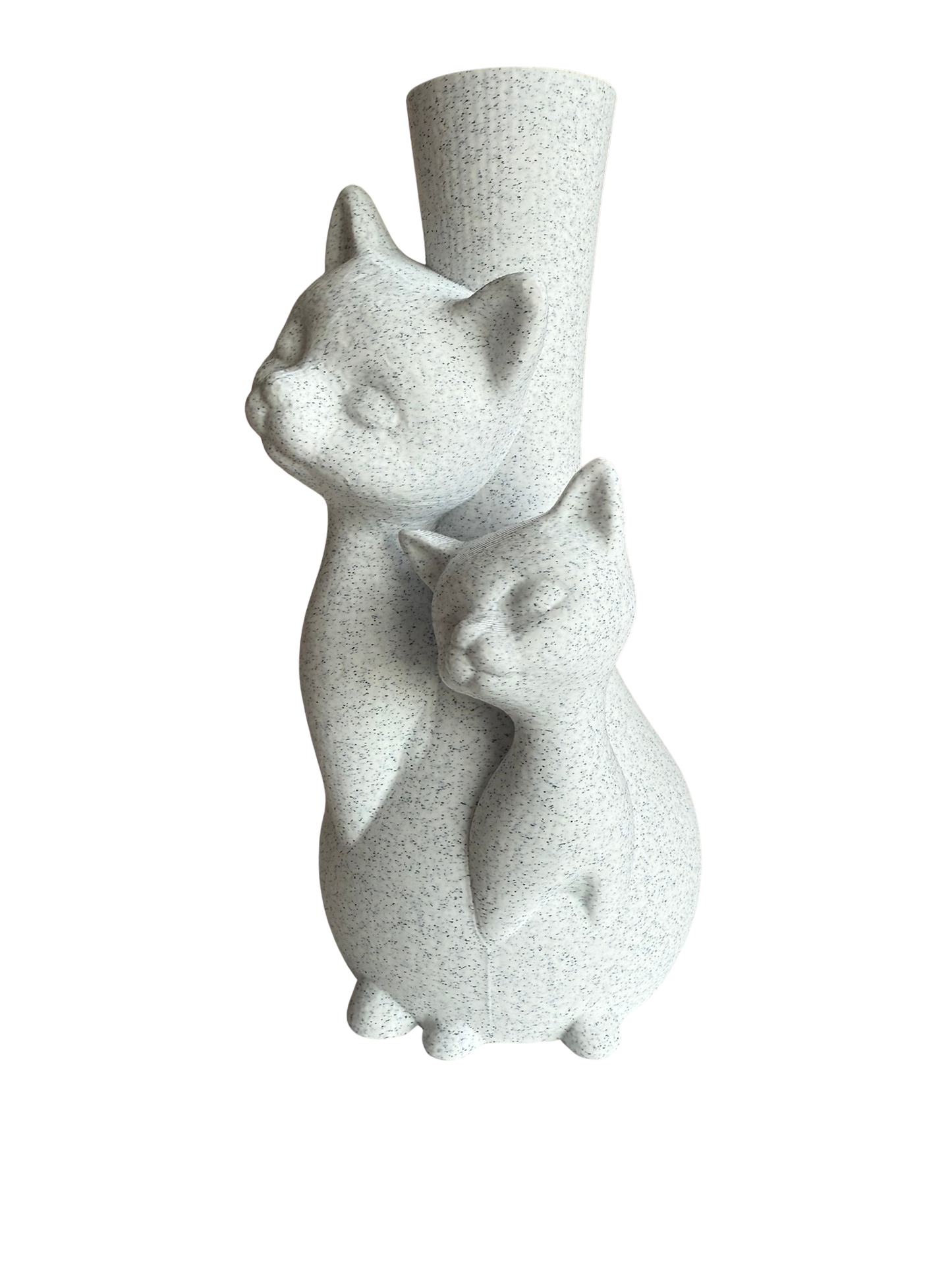 Wazon kotek z kociakiem – dekoracyjny wazon 3D do kwiatów