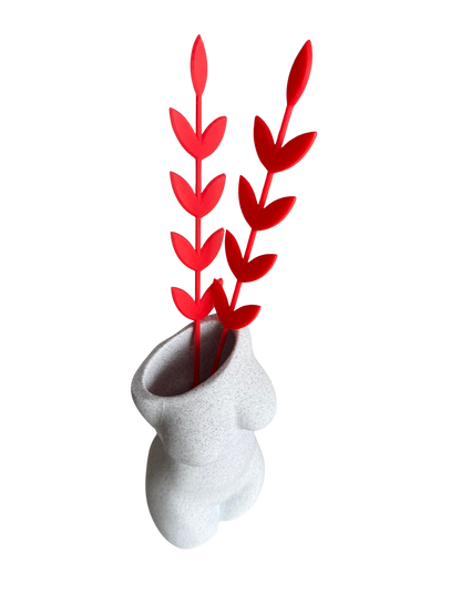 Wazon kobiecy tors – nowoczesna rzeźba 15 cm | Dekoracyjny wazon 3D w stylu artystycznym