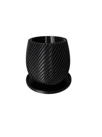 Doniczka „Spira Black” – minimalistyczna forma dla maksymalnego efektu