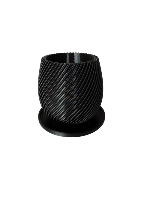 Doniczka „Spira Black” – minimalistyczna forma dla maksymalnego efektu